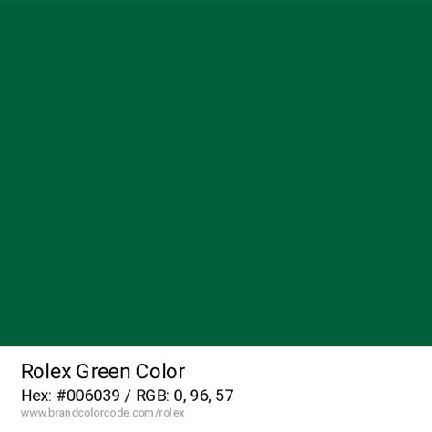 rolex green code|rolex logo color code.